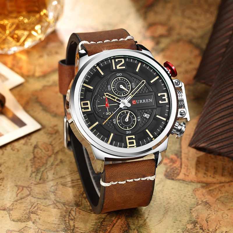 YSYH Men Watch Luxury Brand Stainless Steel Wrist Watch