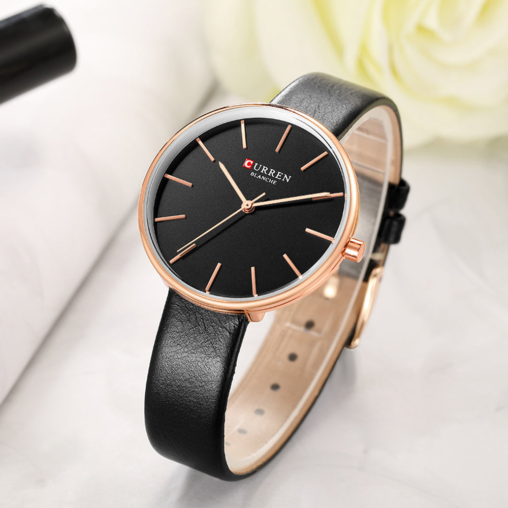 YSYH Simple Leather Analog Quartz Women s Watch Montre Femme Clock