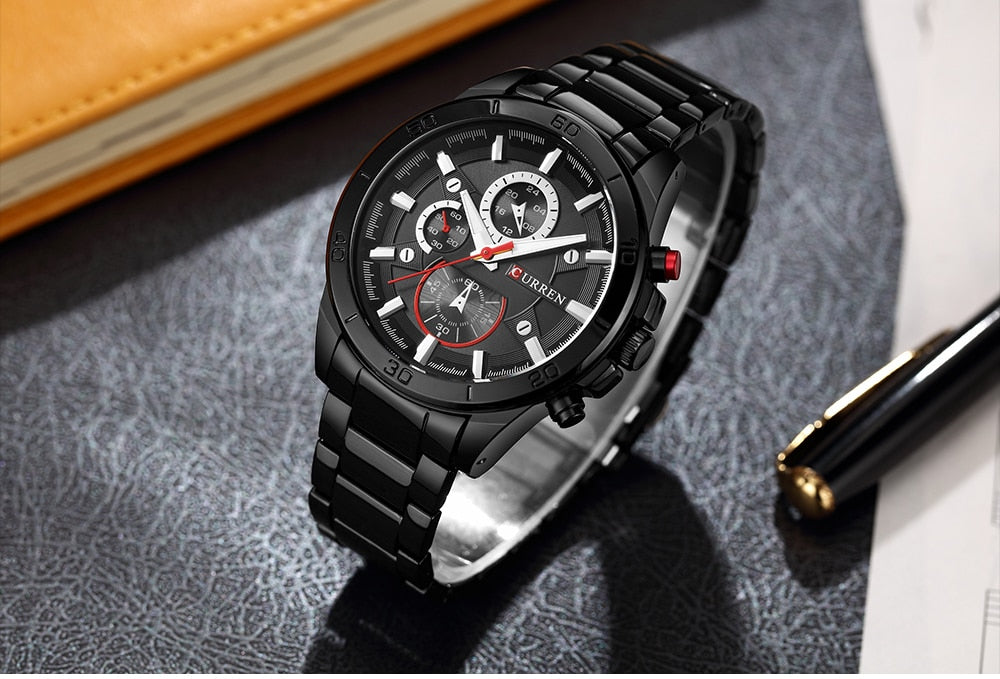 YSYH   Analog Military Sports Full Steel Waterproof Wrist Watch Male Clock Reloj Hombre