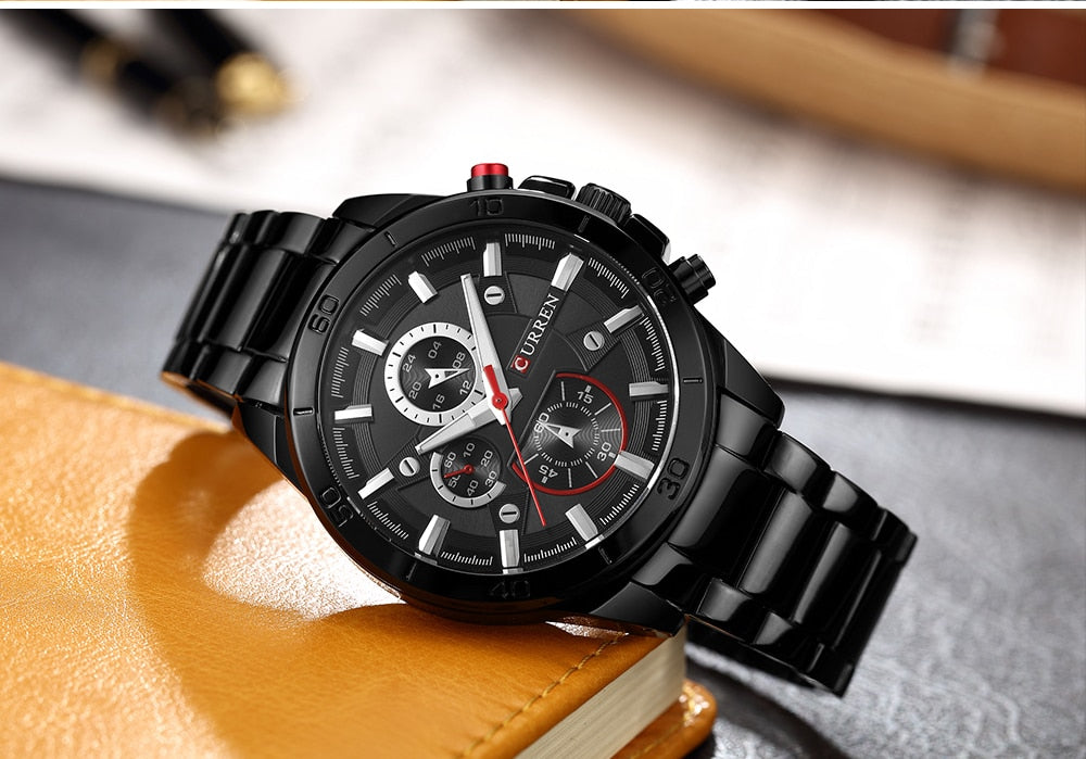 YSYH   Analog Military Sports Full Steel Waterproof Wrist Watch Male Clock Reloj Hombre