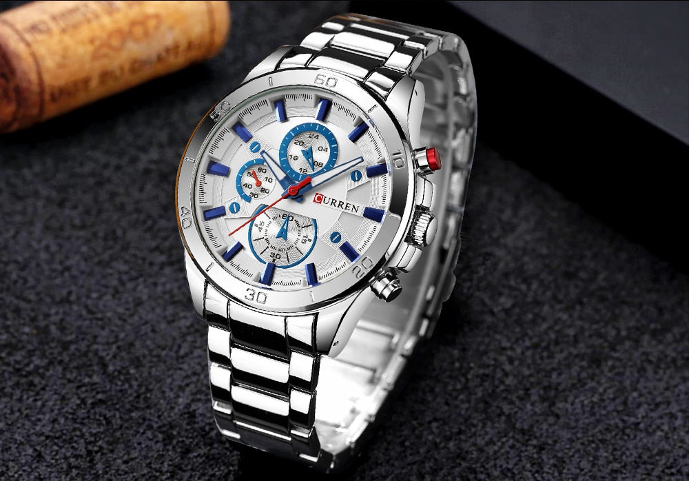 YSYH   Analog Military Sports Full Steel Waterproof Wrist Watch Male Clock Reloj Hombre