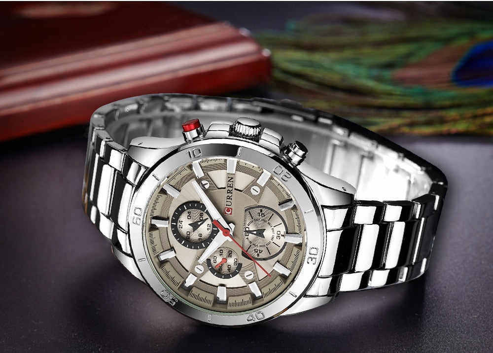 YSYH   Analog Military Sports Full Steel Waterproof Wrist Watch Male Clock Reloj Hombre