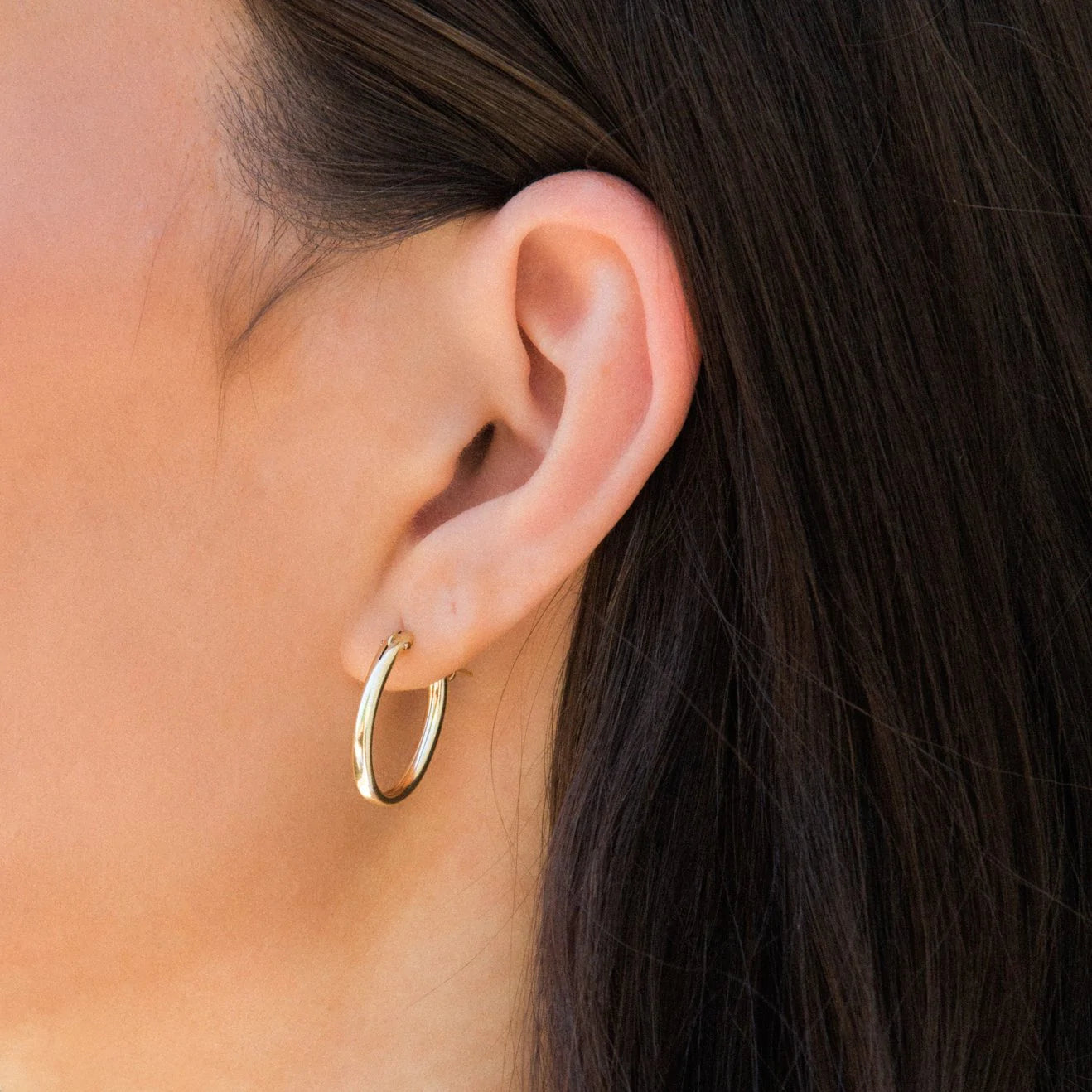 Oval Everyday Hoop Earrings