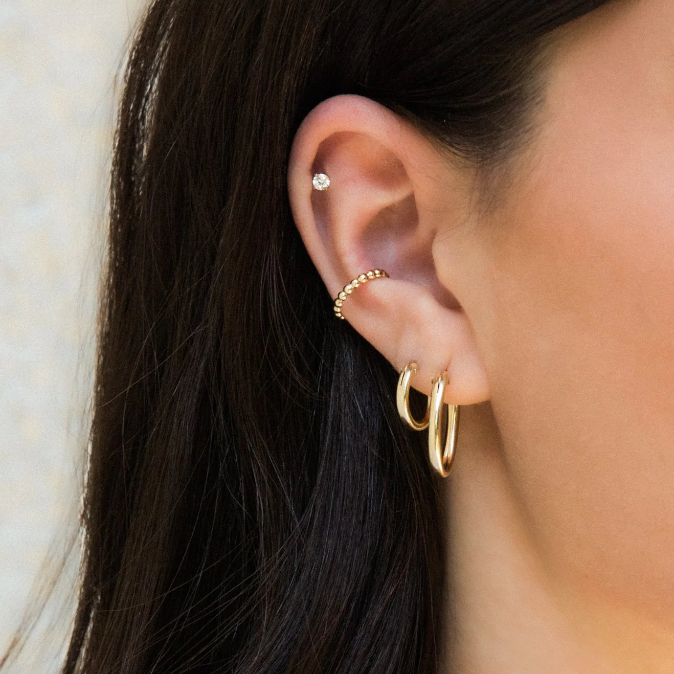 Oval Everyday Hoop Earrings