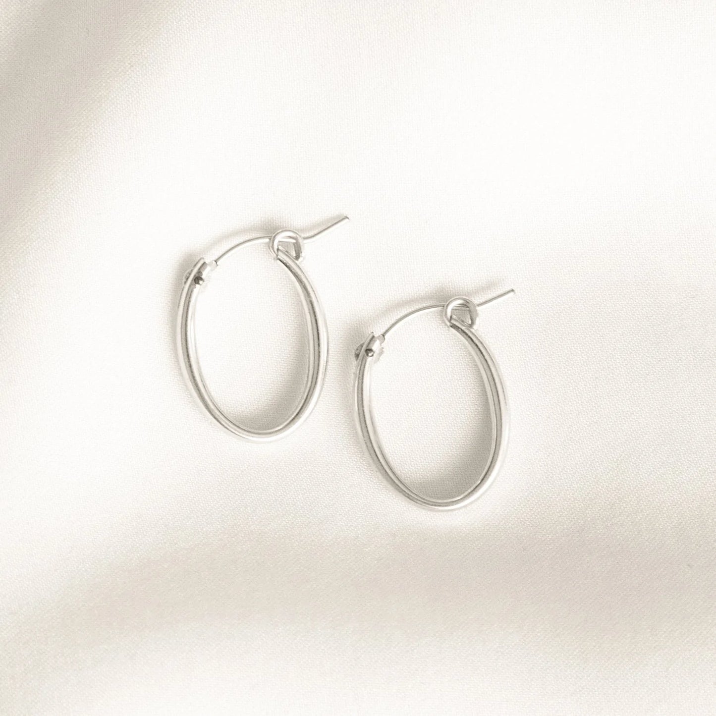 Oval Everyday Hoop Earrings